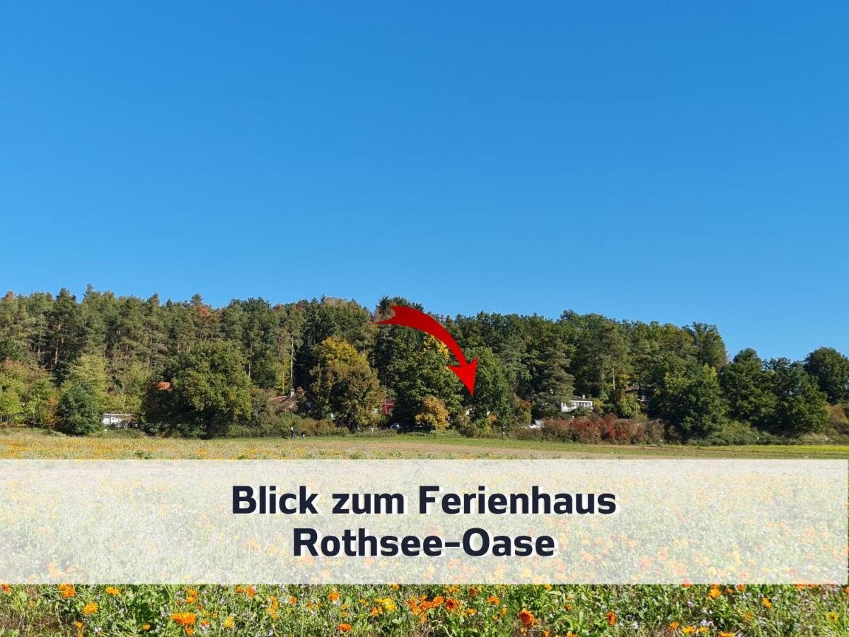 Ferienhaus Rothsee-Oase Ideale Ausgangslage Mit Tollem Ausblick, Sauna Und Privatem Garten Рот Екстер'єр фото